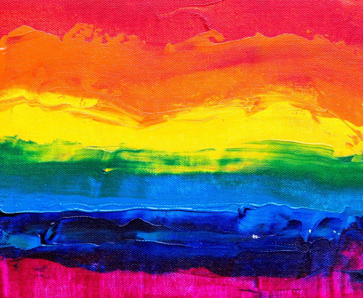 Painting in colours of the rainbow