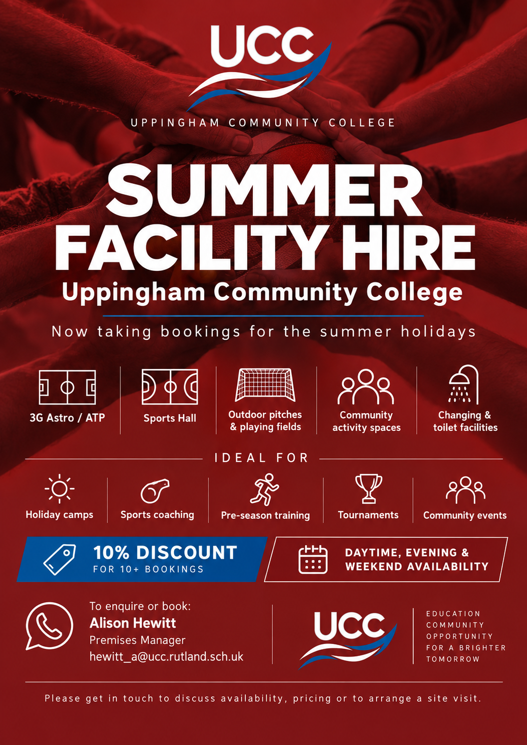 Summer Facilities Hire Summer Facilities Hire