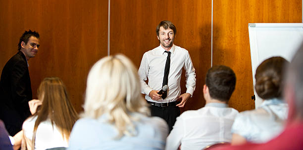 Man making speech