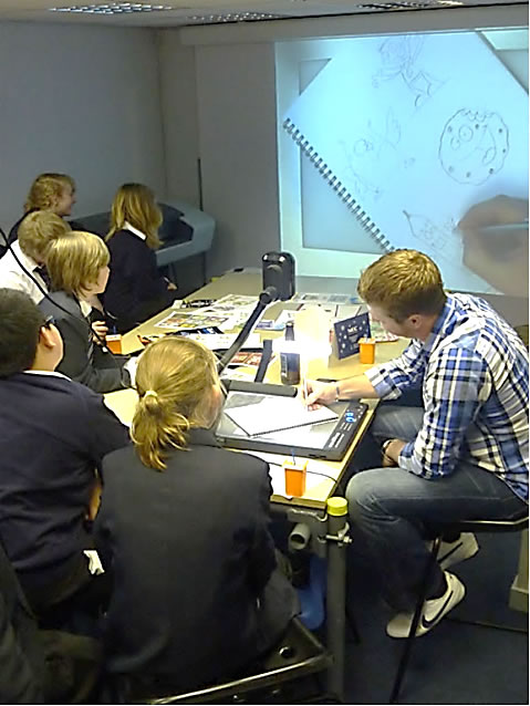 Students in lesson with teacher