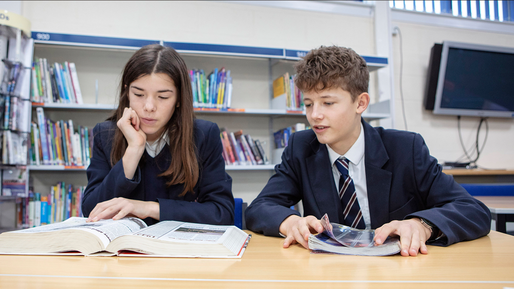 Students reading