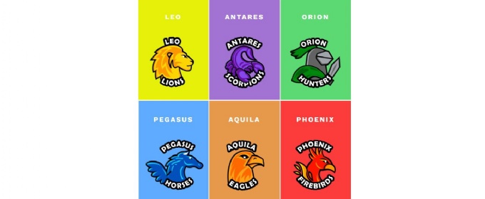 Leo, Antares, Orion, Pegasus, Aquila, Phoenix